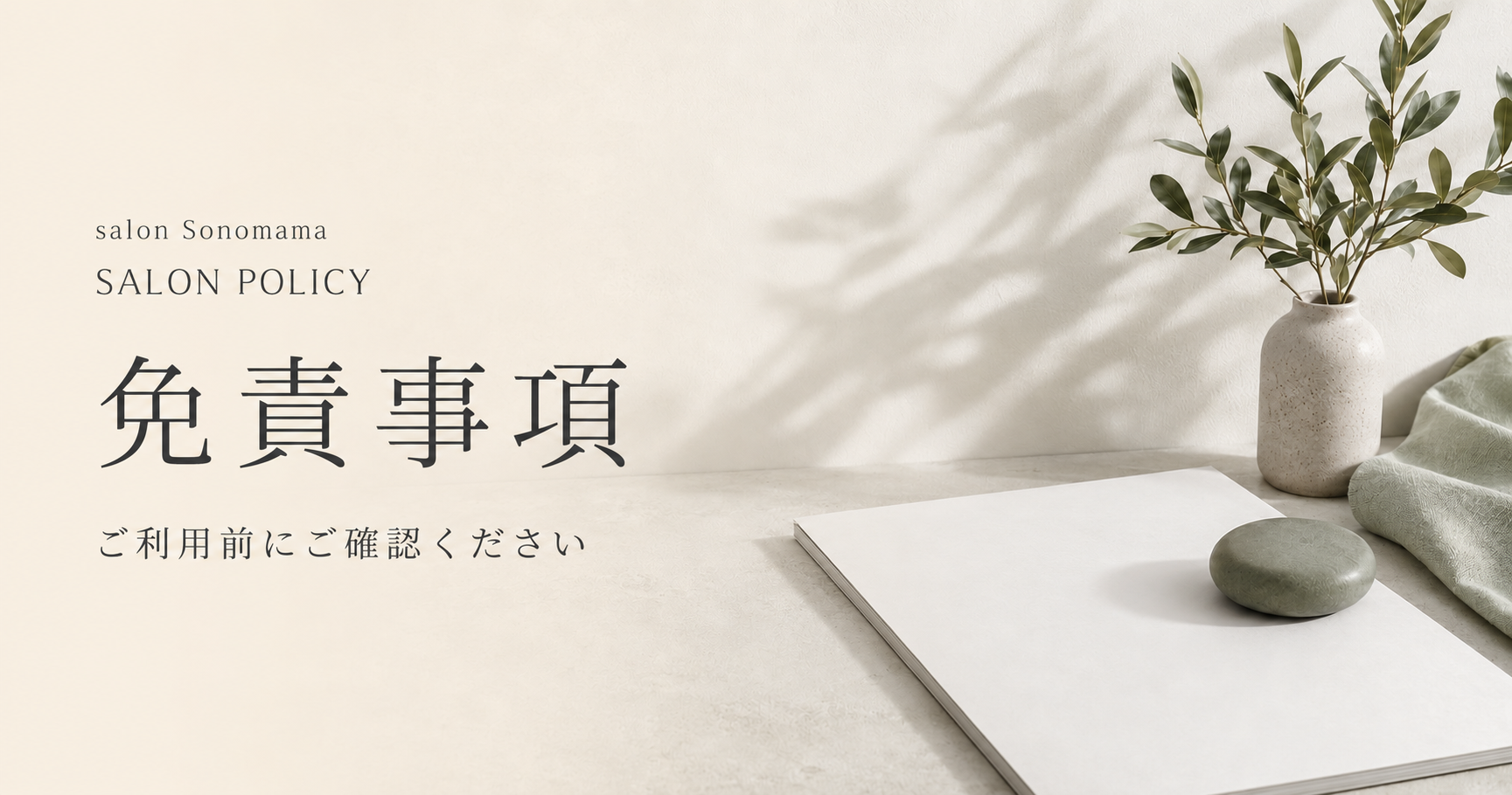 免責事項について