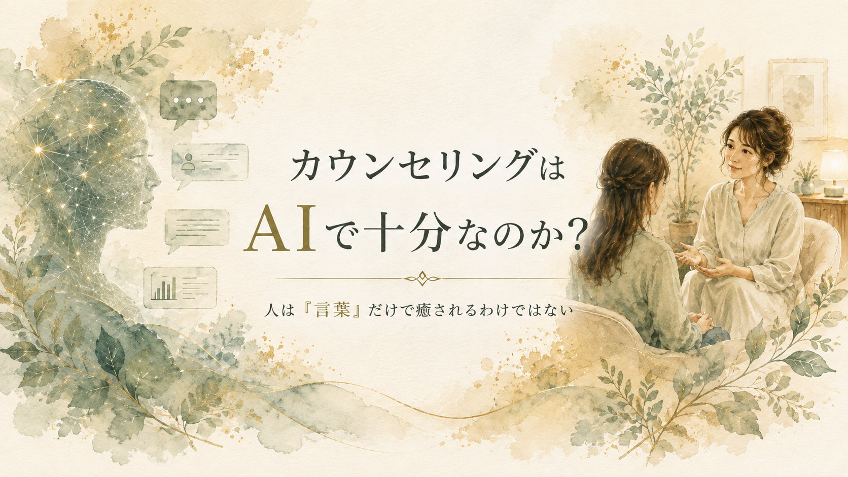 カウンセリングはAIで十分なのか？